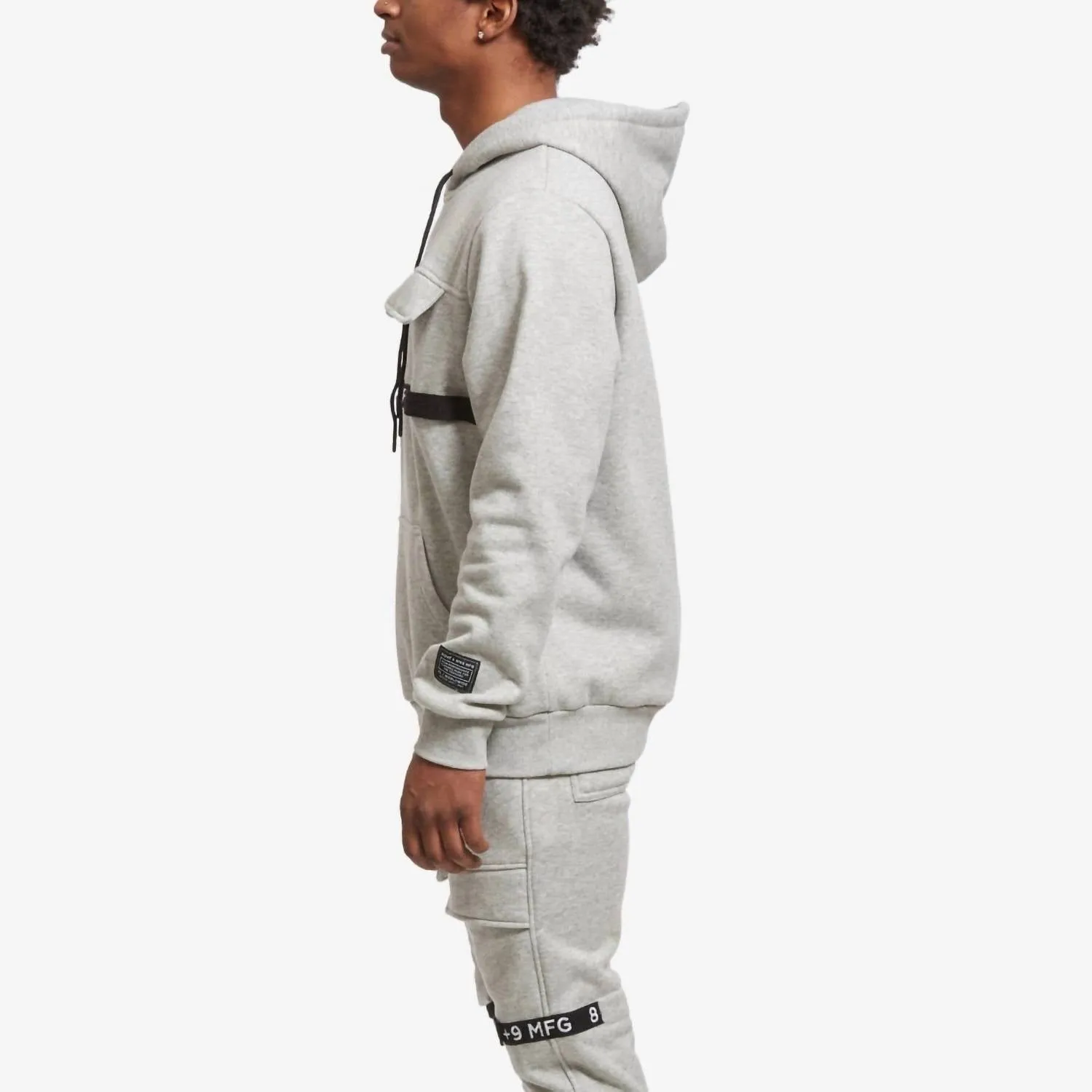 8&9Mfg - Strapped Up Fleece Hoodie