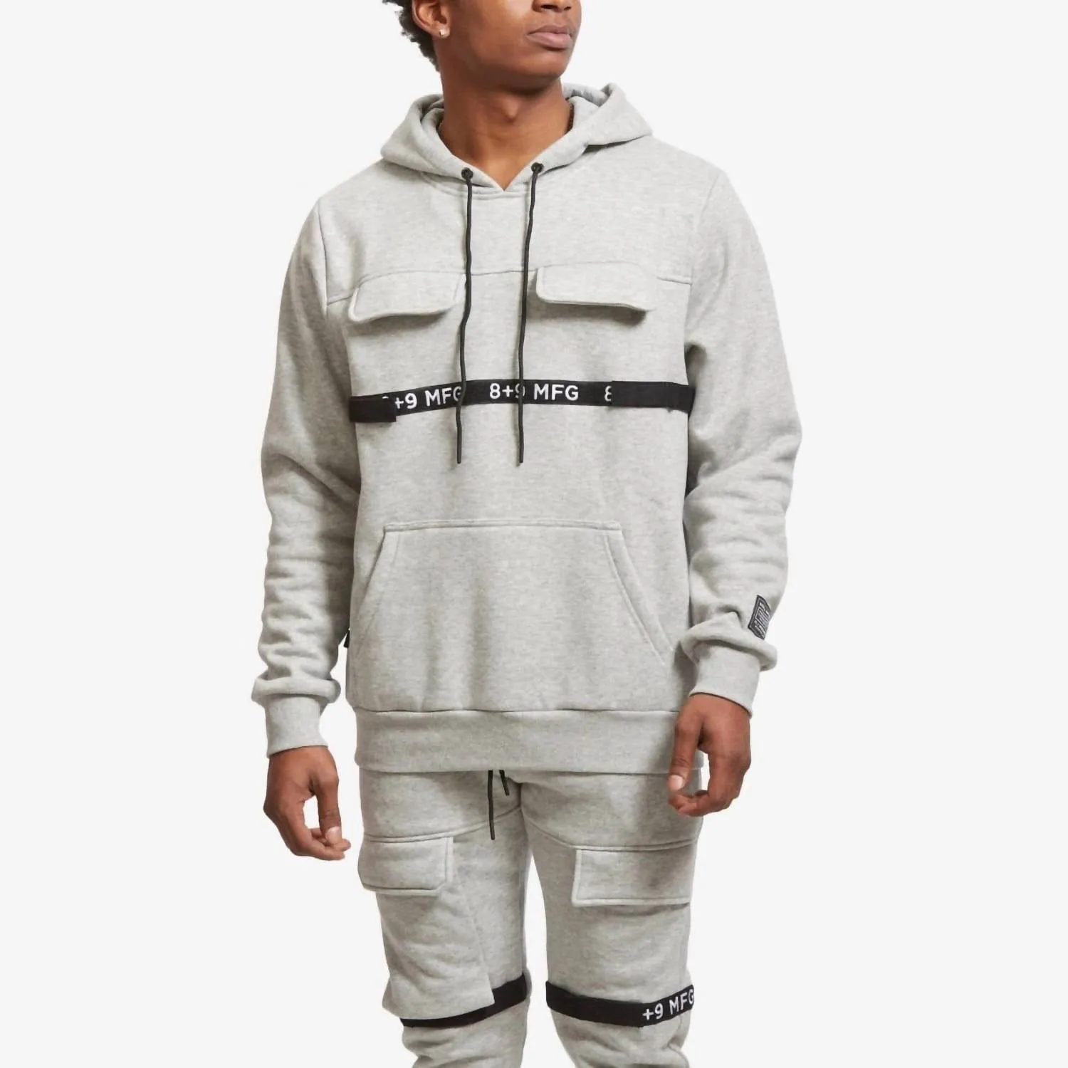 8&9Mfg - Strapped Up Fleece Hoodie