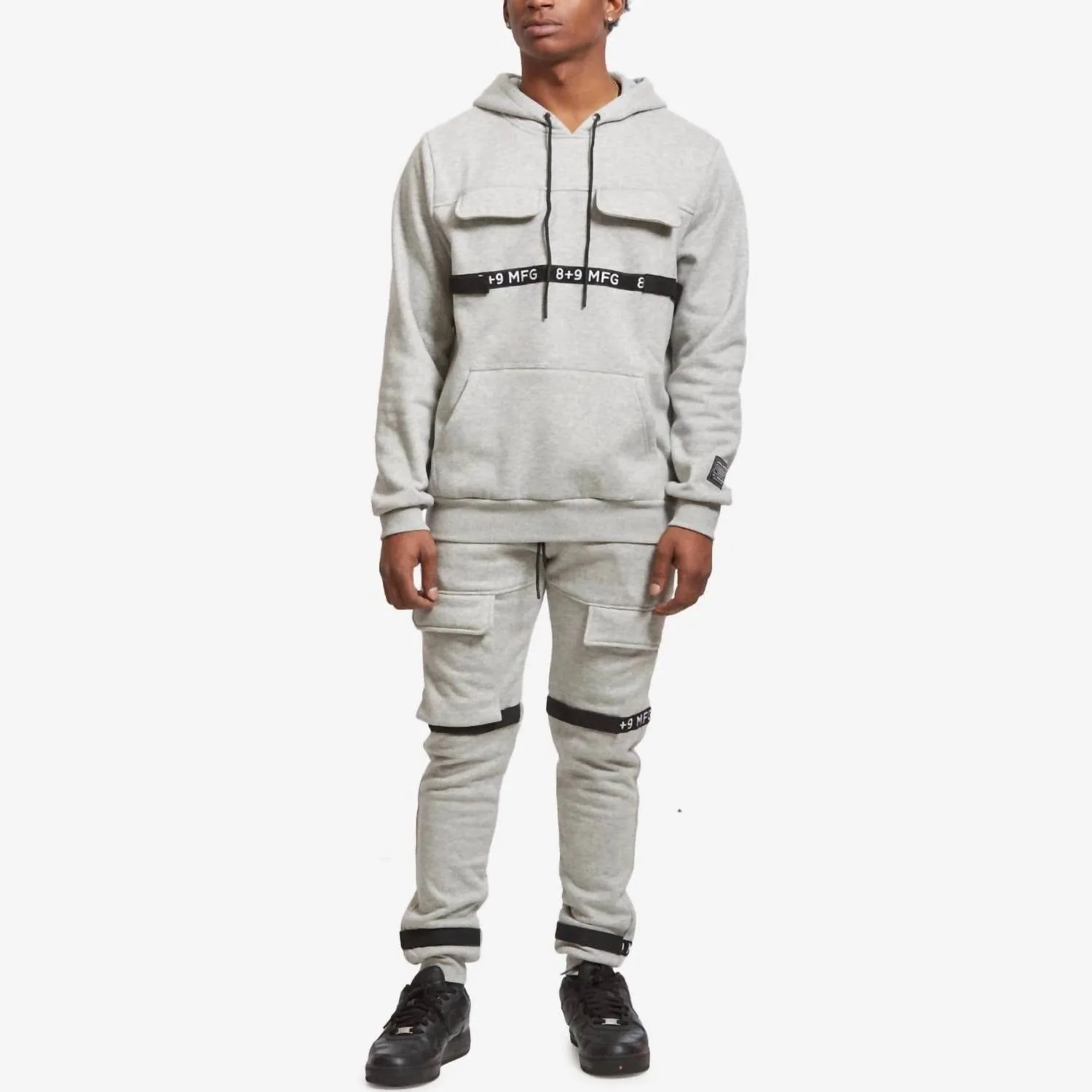 8&9Mfg - Strapped Up Fleece Hoodie