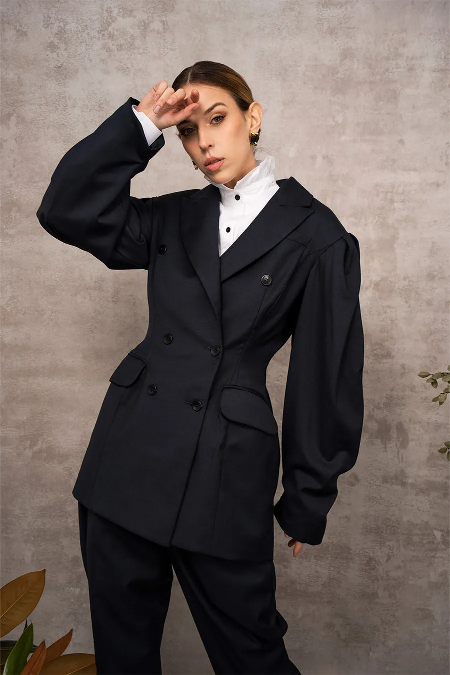 Agbalumo Double Breasted Tailored Jacket