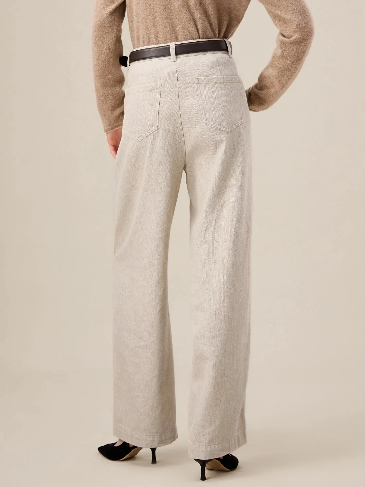 Amoretu Women's Cotton & Linen Straight Pants