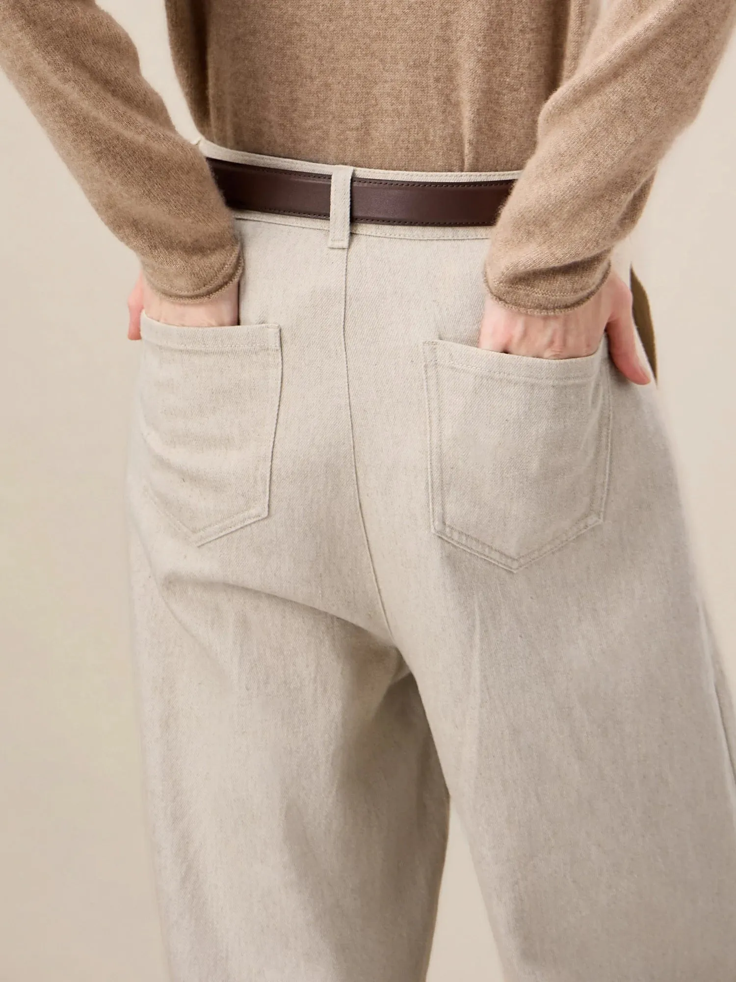Amoretu Women's Cotton & Linen Straight Pants