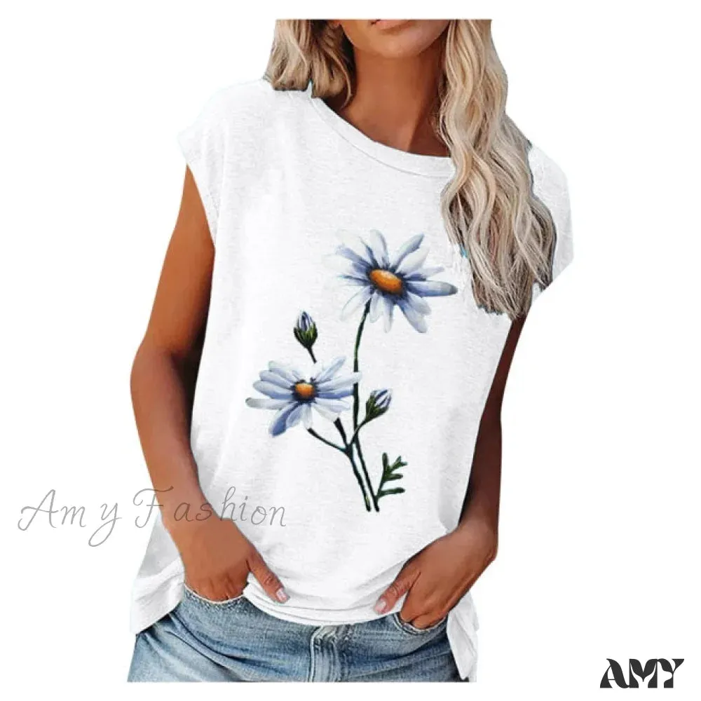 Amy Fashion - Pullover Female Elegant Streetwear T-shirts