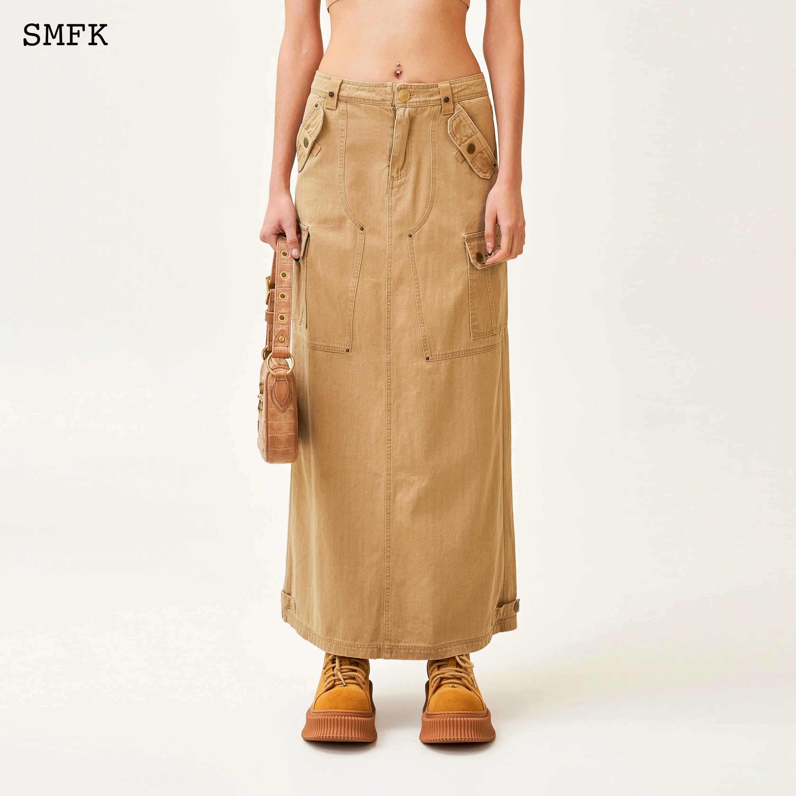 Ancient Myth Tarpan Workwear Long Skirt Wheat