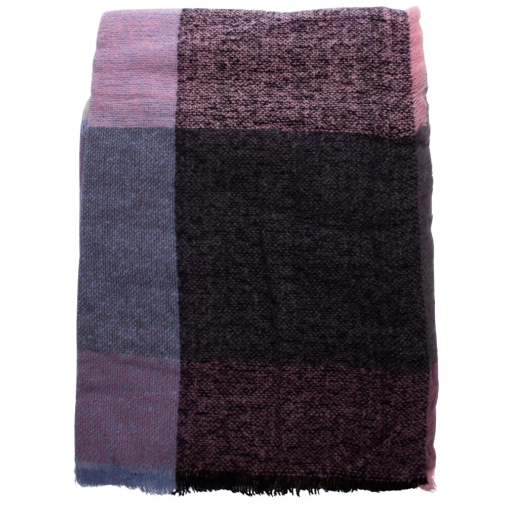 BLOCKED BLANKET SCARF