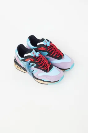 Blue & Purple Suede Trail Sneaker