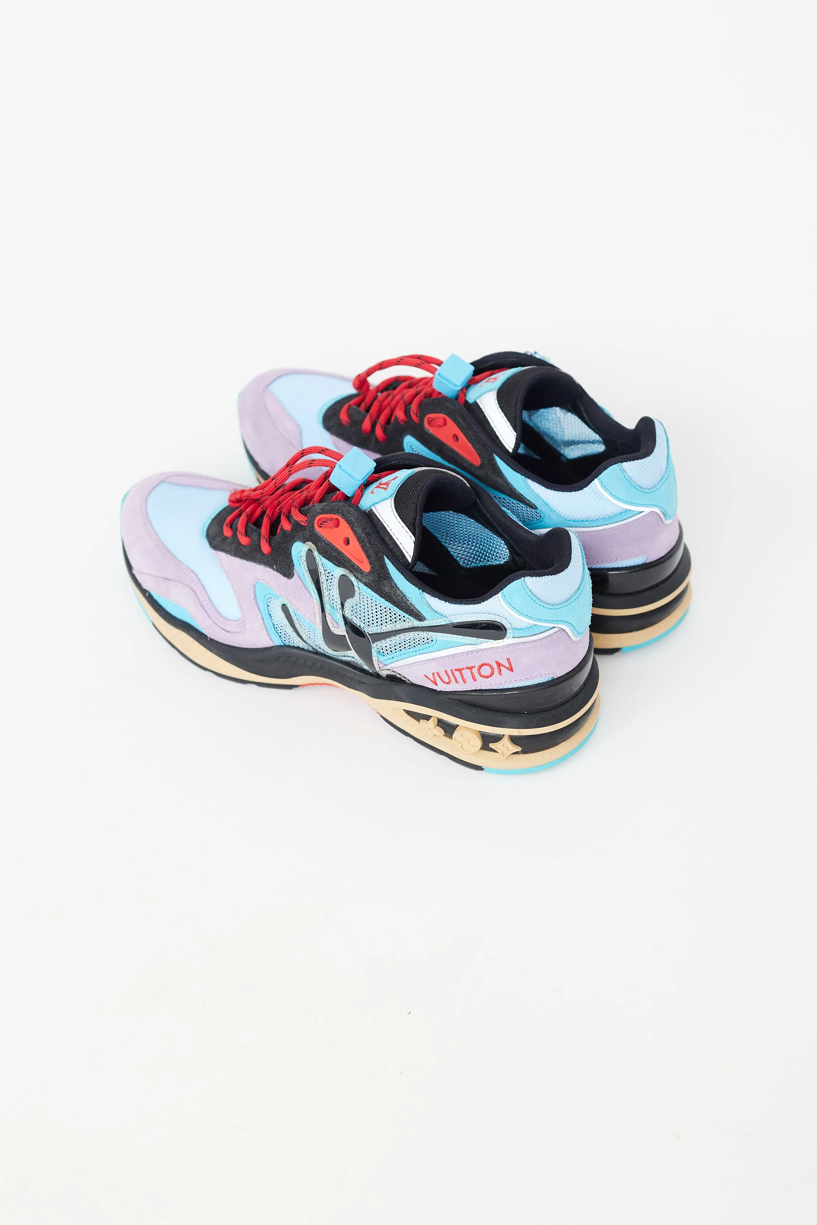 Blue & Purple Suede Trail Sneaker