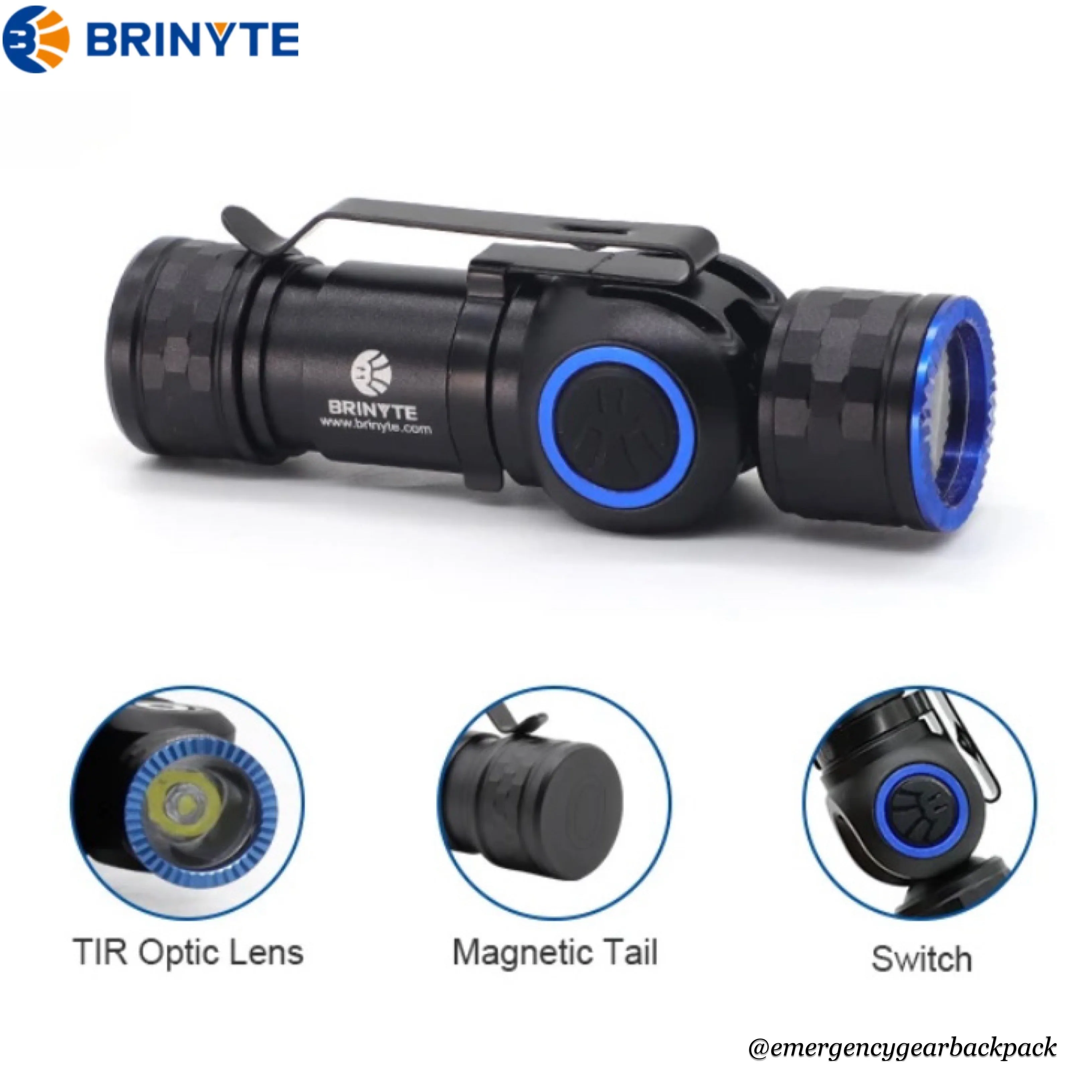 Brinyte HL16 Noctua Headlamp 520LMS 140M