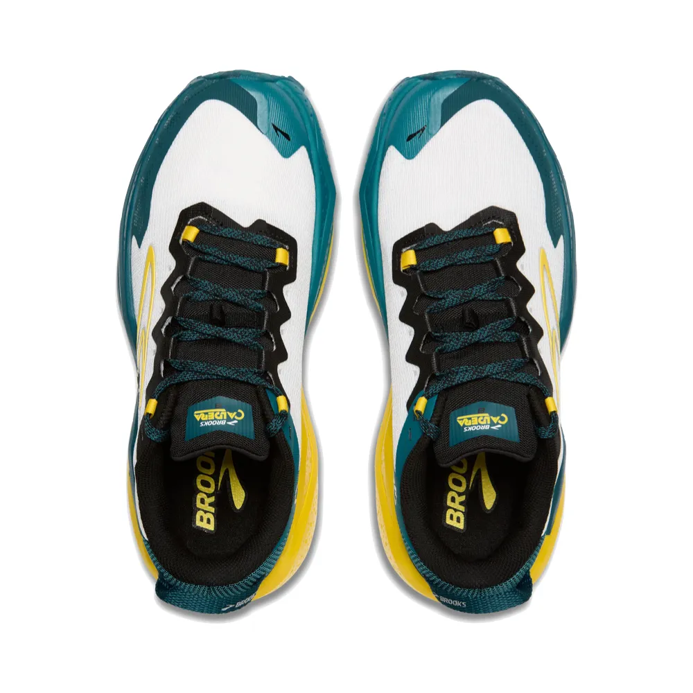 Brooks Men's Caldera 8 Sneakers in Bit of Blue/Quince/Celestial