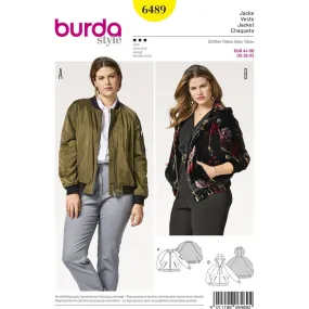 Burda Style Pattern B6489 Women's Hooded Jacket