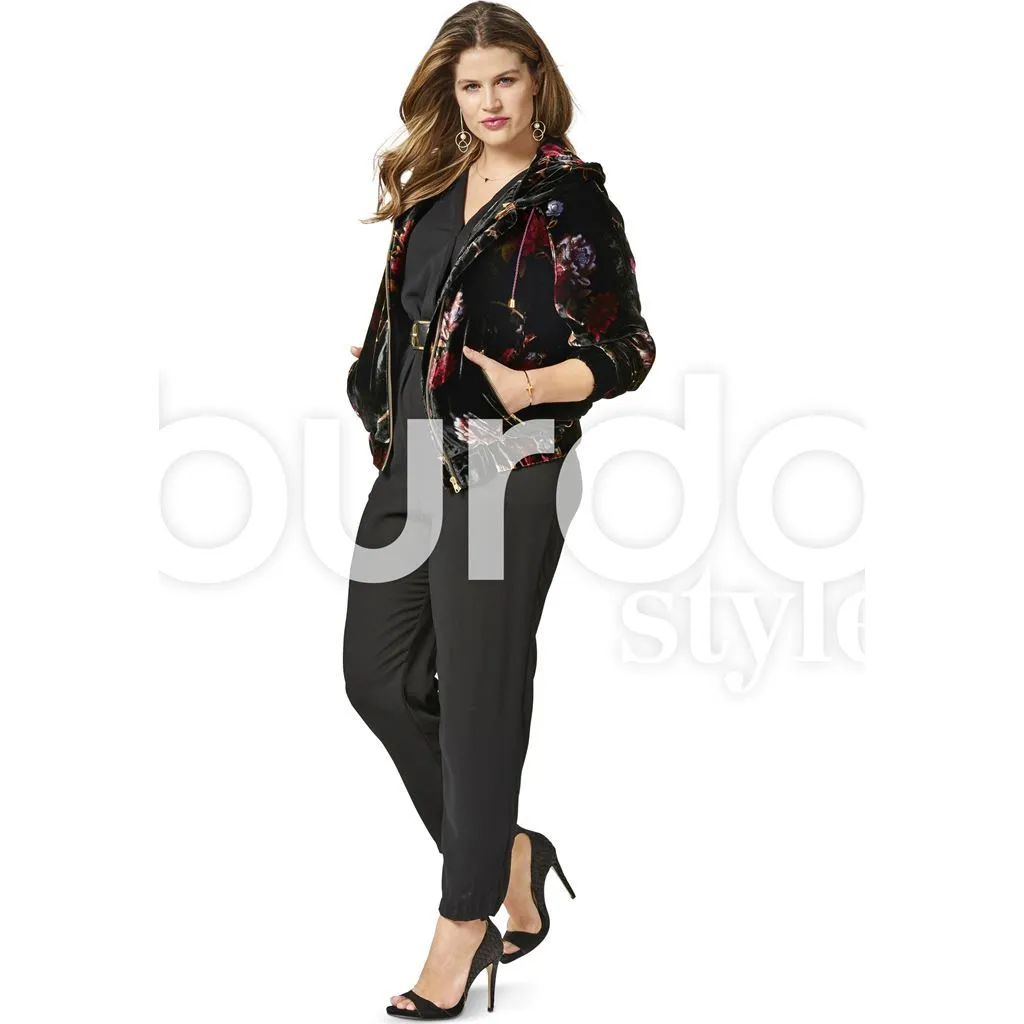 Burda Style Pattern B6489 Women's Hooded Jacket