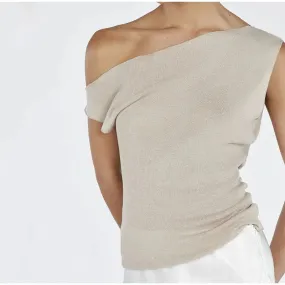 Casual Chic Women's Off Shoulder Slim Top