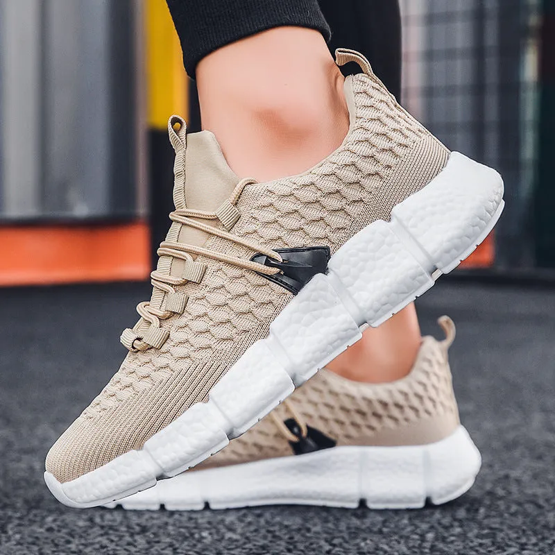 Casual Sports Shoes With Front Lace Men's Low-top Flat-heel Men's Shoes