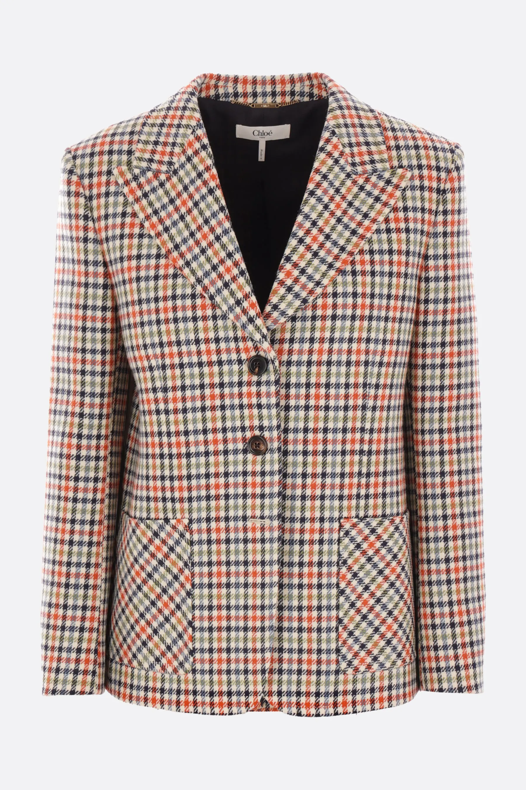 Check Wool Blazer