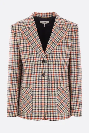 Check Wool Blazer