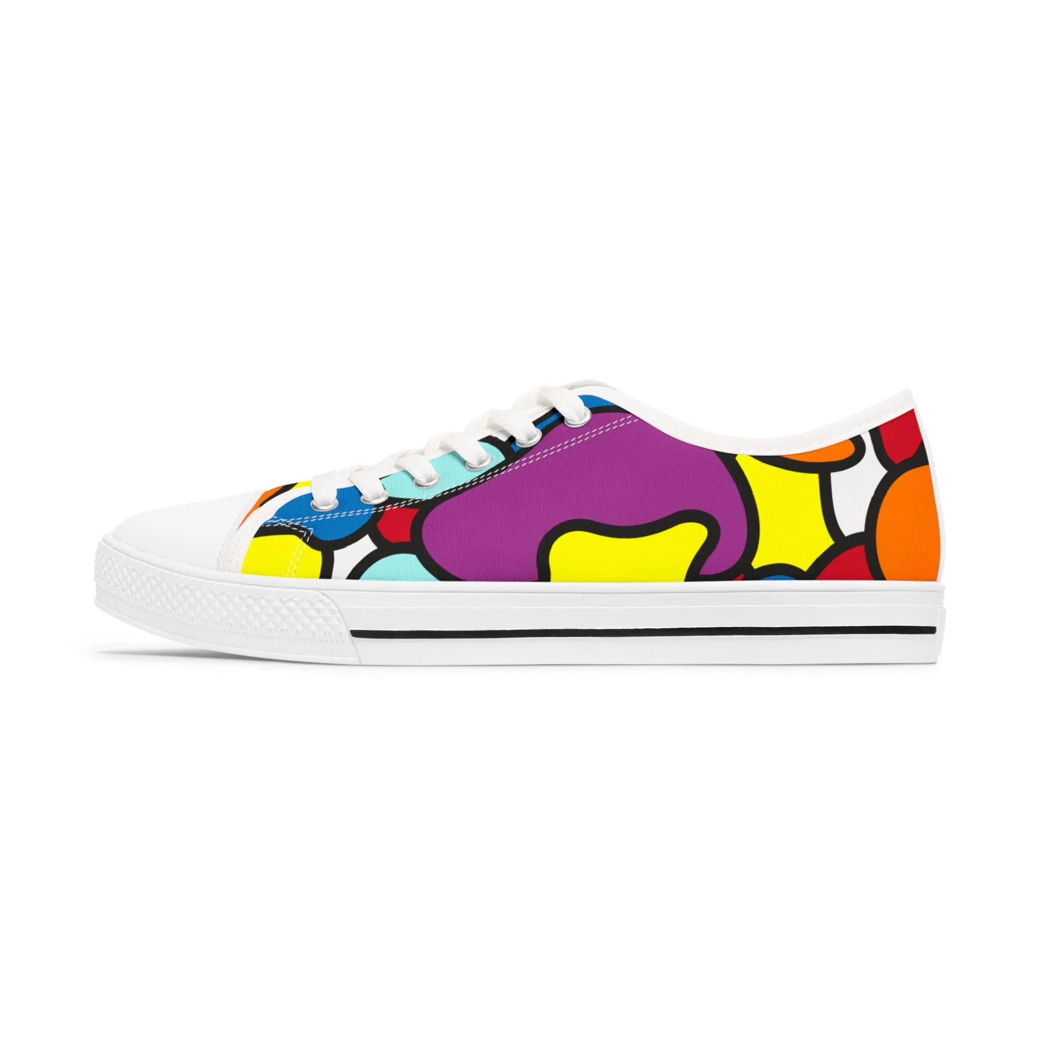 COLOR! – Stylische Damen Low Top Sneaker im eleganten Schwarz-Weiß-Design