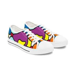 COLOR! – Stylische Damen Low Top Sneaker im eleganten Schwarz-Weiß-Design