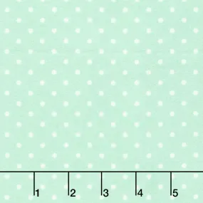 Cozy Cotton Flannels - Dot Mint Yardage
