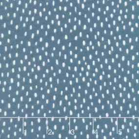 Cozy Cotton Flannels - Over the Moon Full Collection Raindrops Blueberry Yardage
