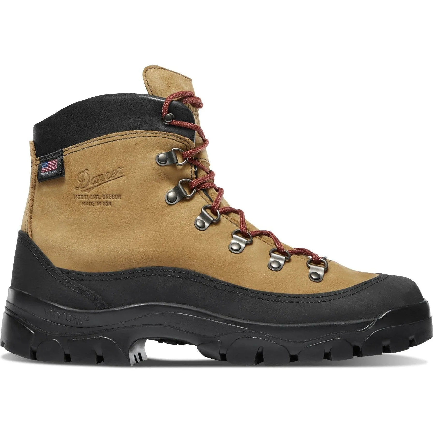 Danner Crater Rim 6" Hiking Boots - USA Made Waterproof GTX Brown - 37440