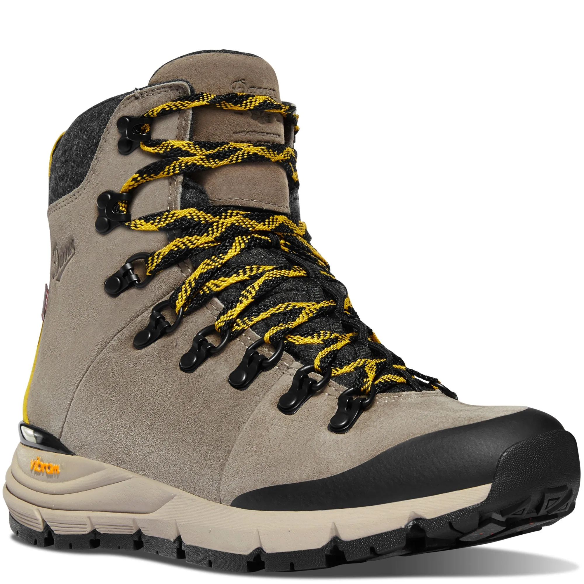 DANNER - Women's Arctic 600 Side-Zip Boot - Driftwood/Yellow Insulated 200G