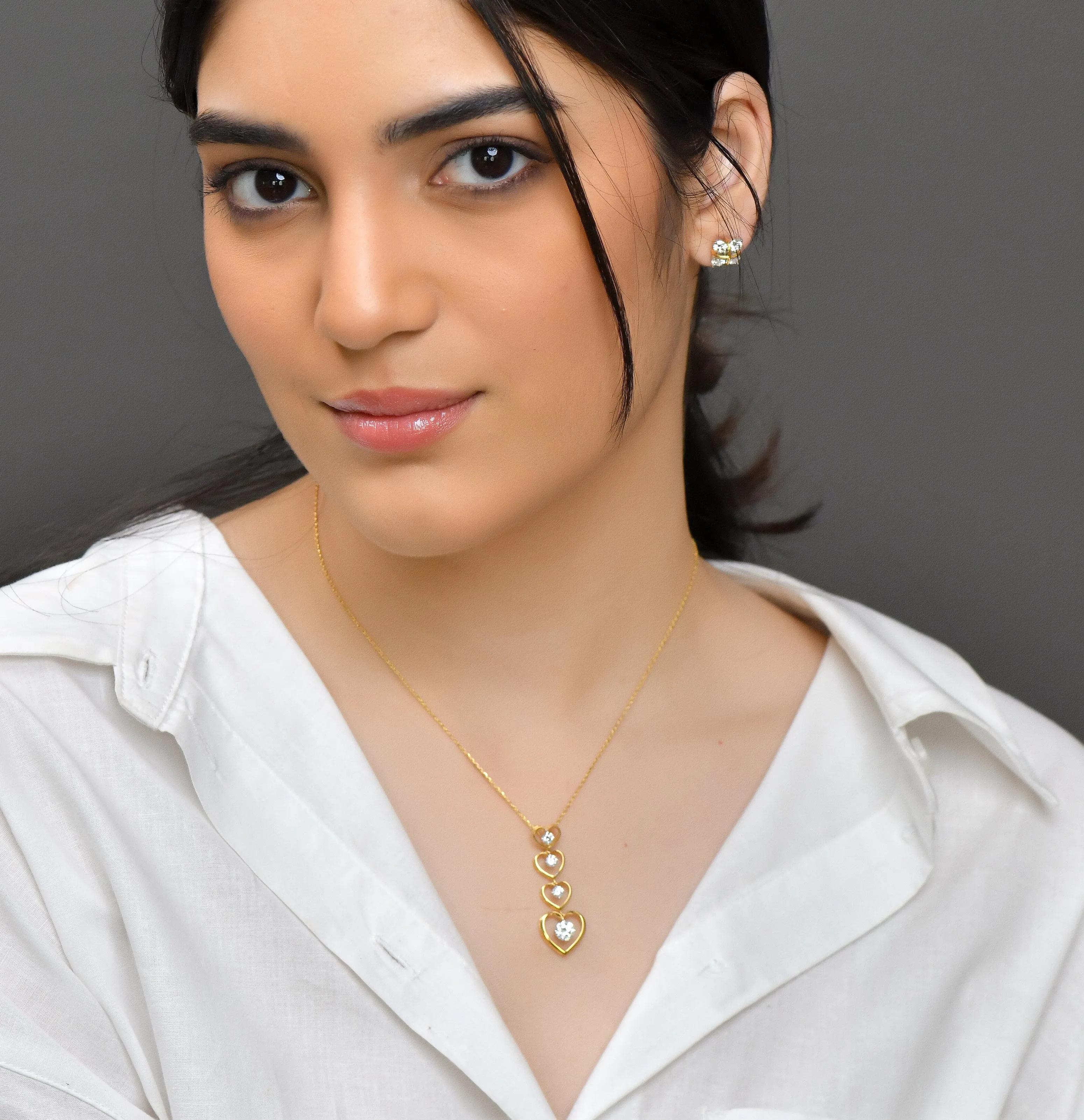 Diamond Earrings Tops 1.63 carats TW