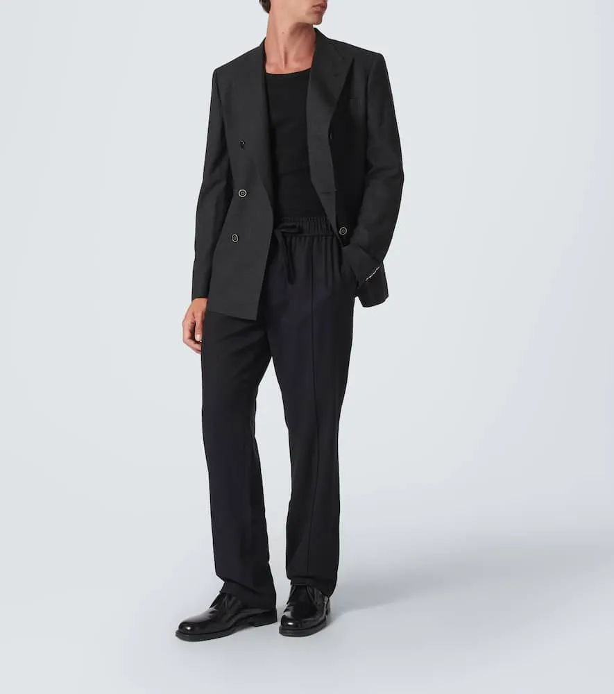 Dolce&Gabbana Double-breasted wool suit jacket