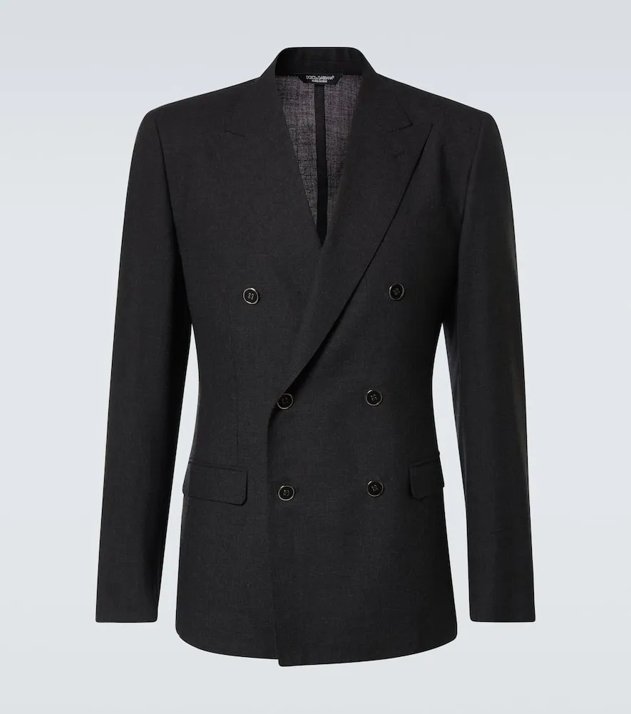 Dolce&Gabbana Double-breasted wool suit jacket