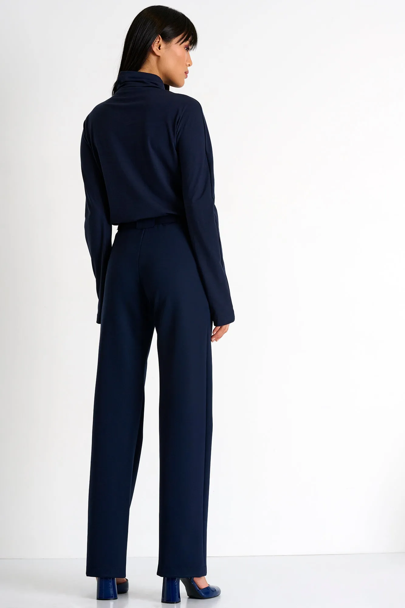 Elegant Belted Pants - 52367-52-550