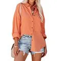 FashionSierra - Oversize Turn Down Collar Elegant Blouses