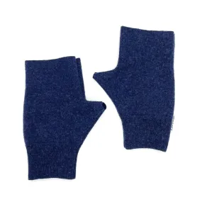 Fingerless Mittens | Navy Blue