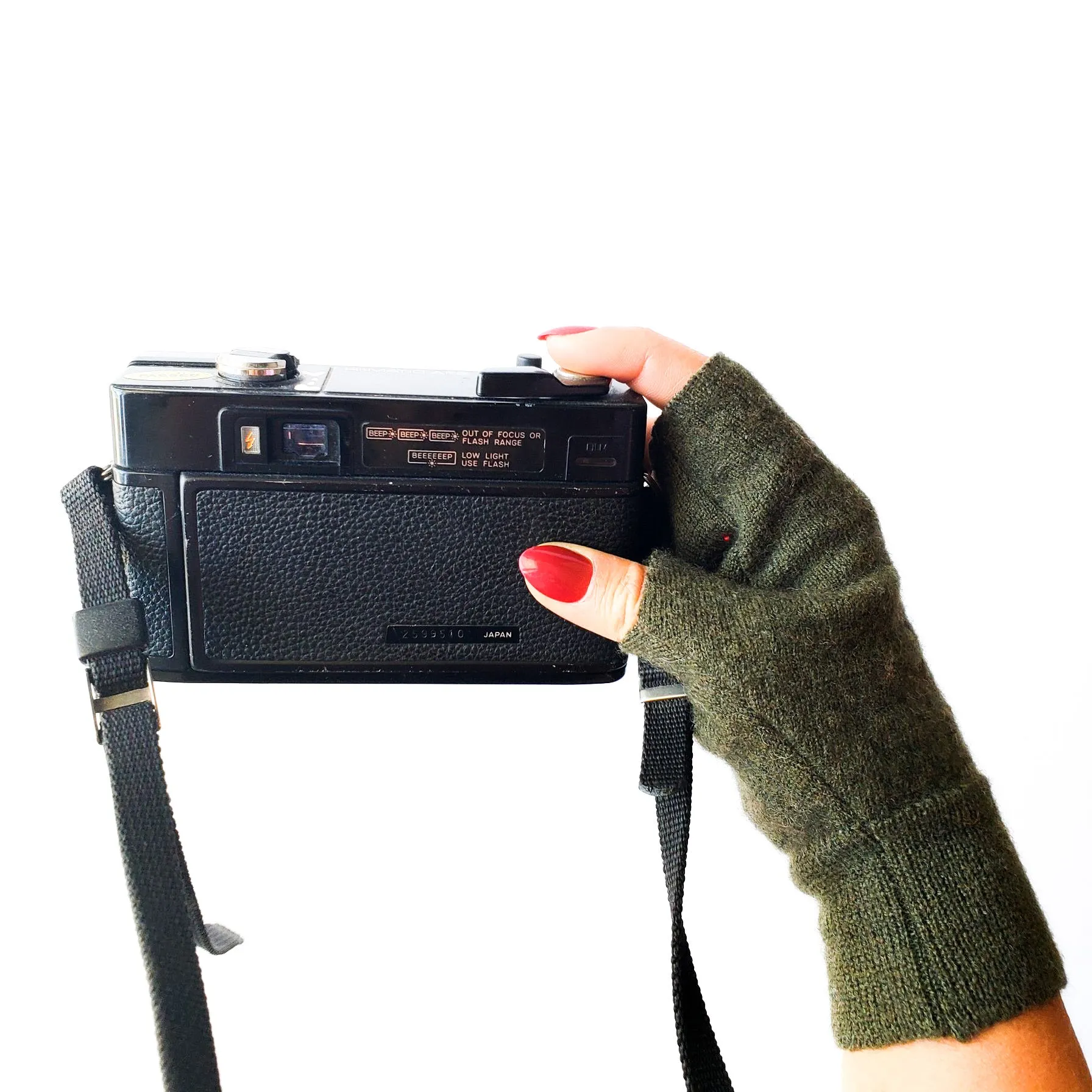 Fingerless Mittens | Navy Blue