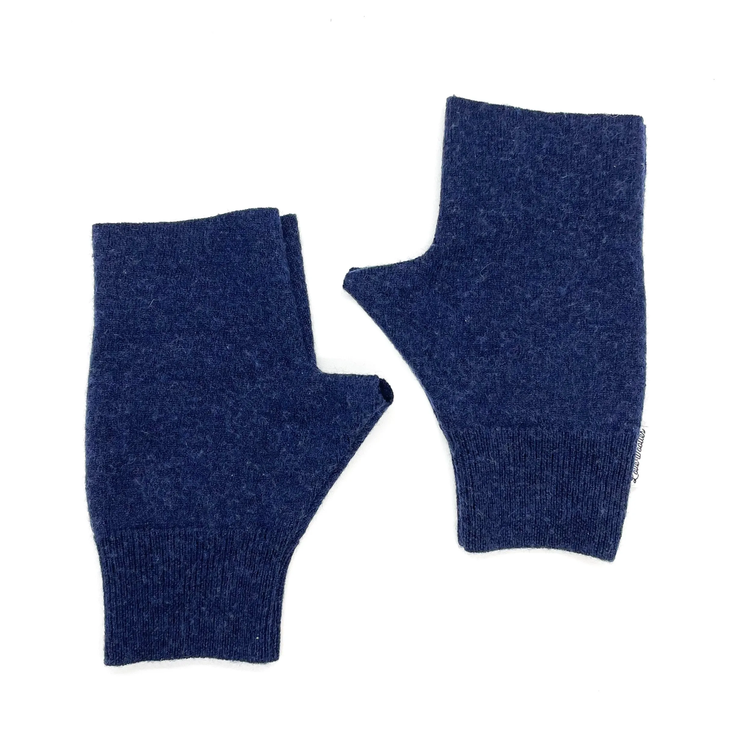 Fingerless Mittens | Navy Blue