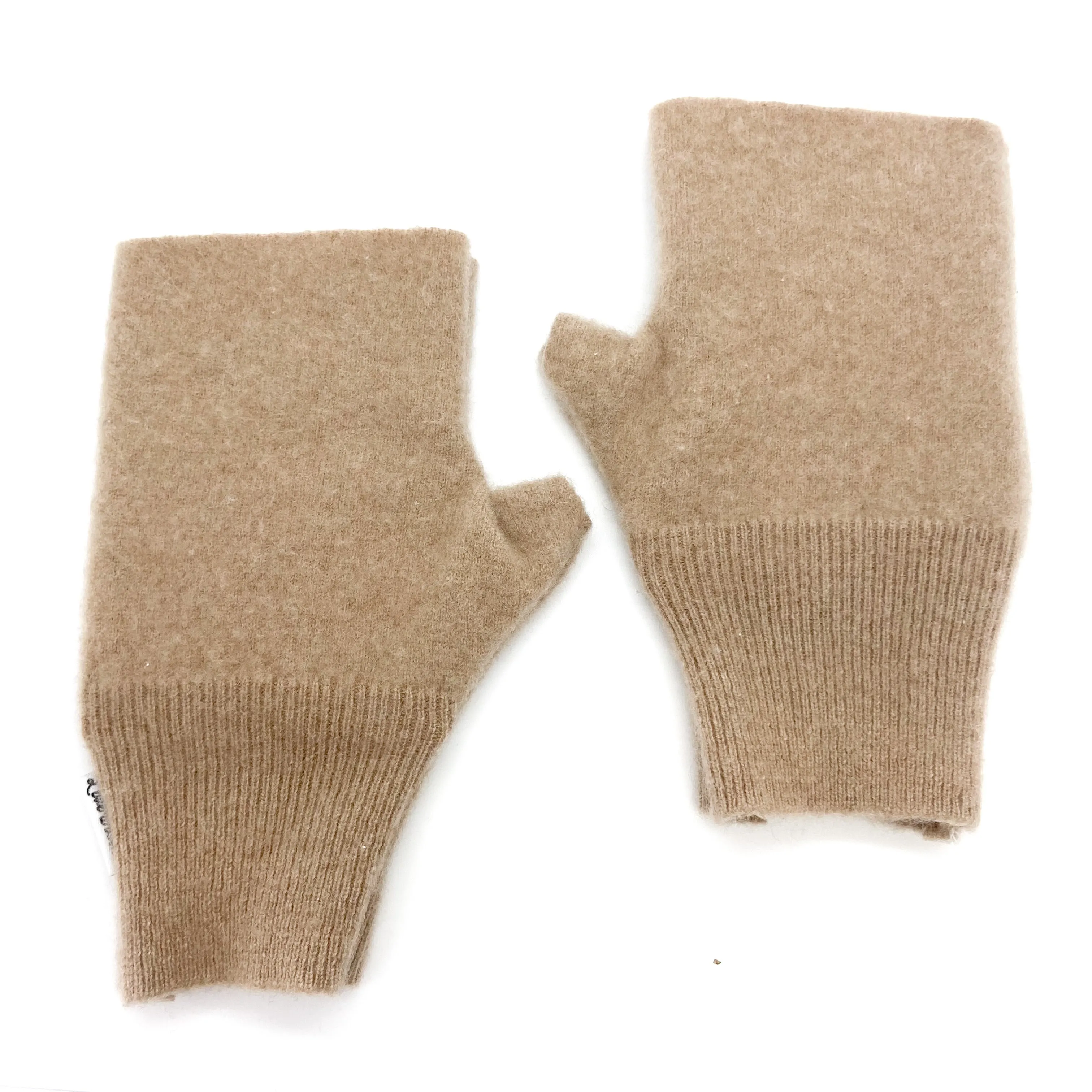 Fingerless Mittens | Tan