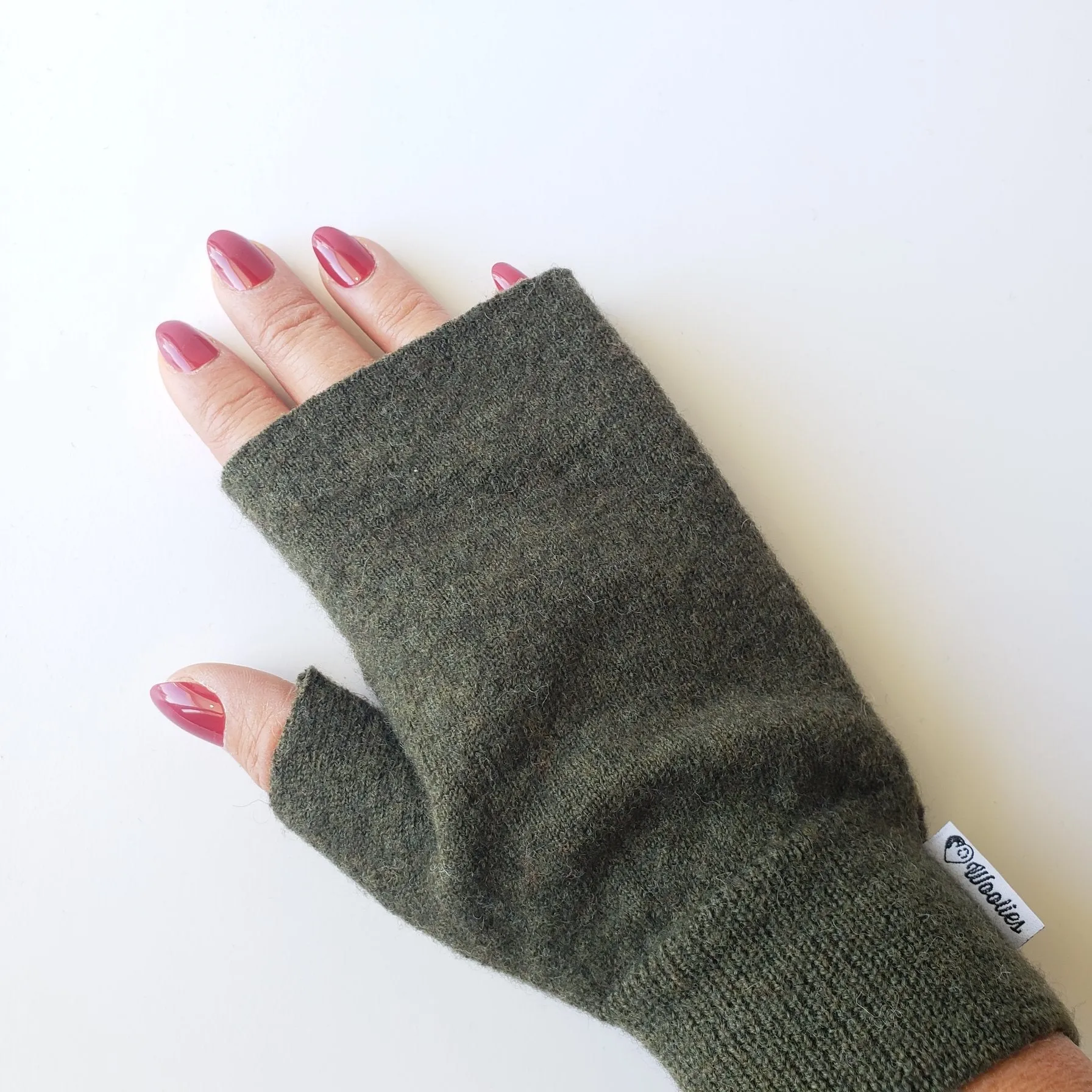 Fingerless Mittens | Tan