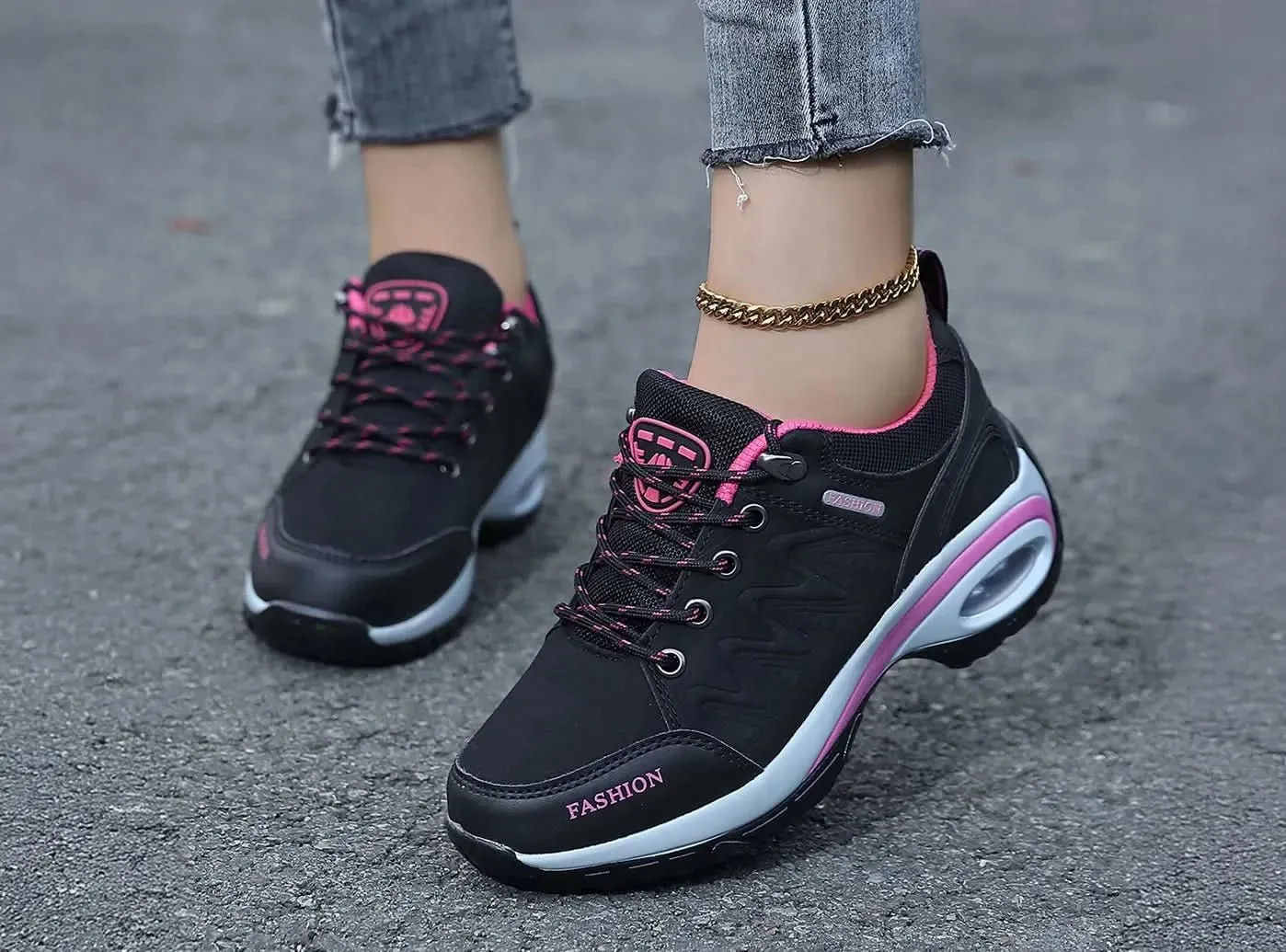 FitVille Women's Air Cushion Hiking Shoes