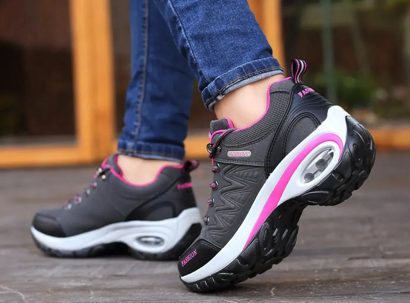 FitVille Women's Air Cushion Hiking Shoes