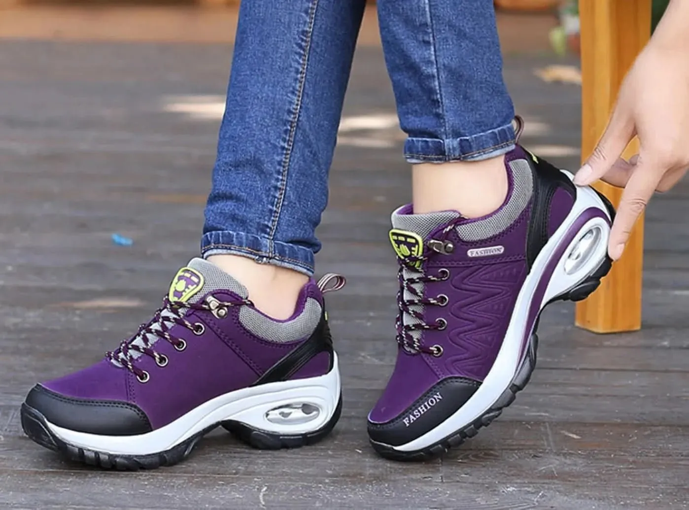 FitVille Women's Air Cushion Hiking Shoes