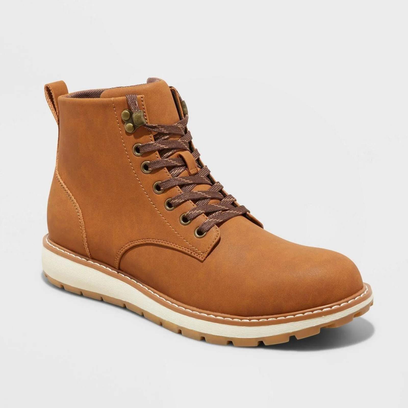 Goodfellow & Co Men's Forrest Work Boots 88097799 Cognac Brown 13