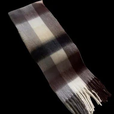 Halstørklæde Scarf Brown White Black scarves