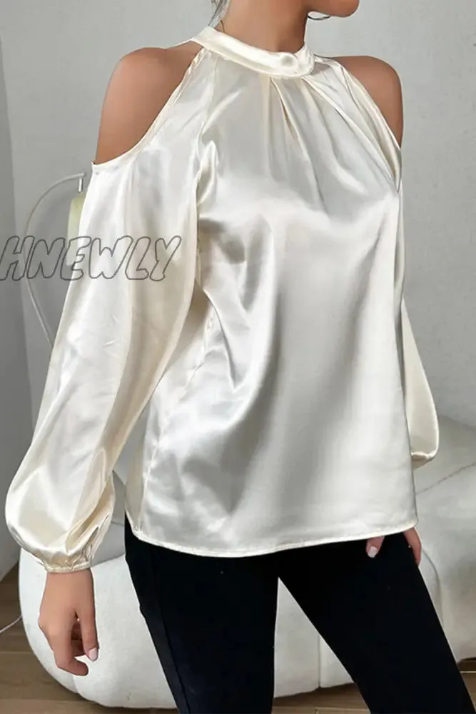 Hnewly - Celebrities Elegant Solid Frenulum Halter Tops