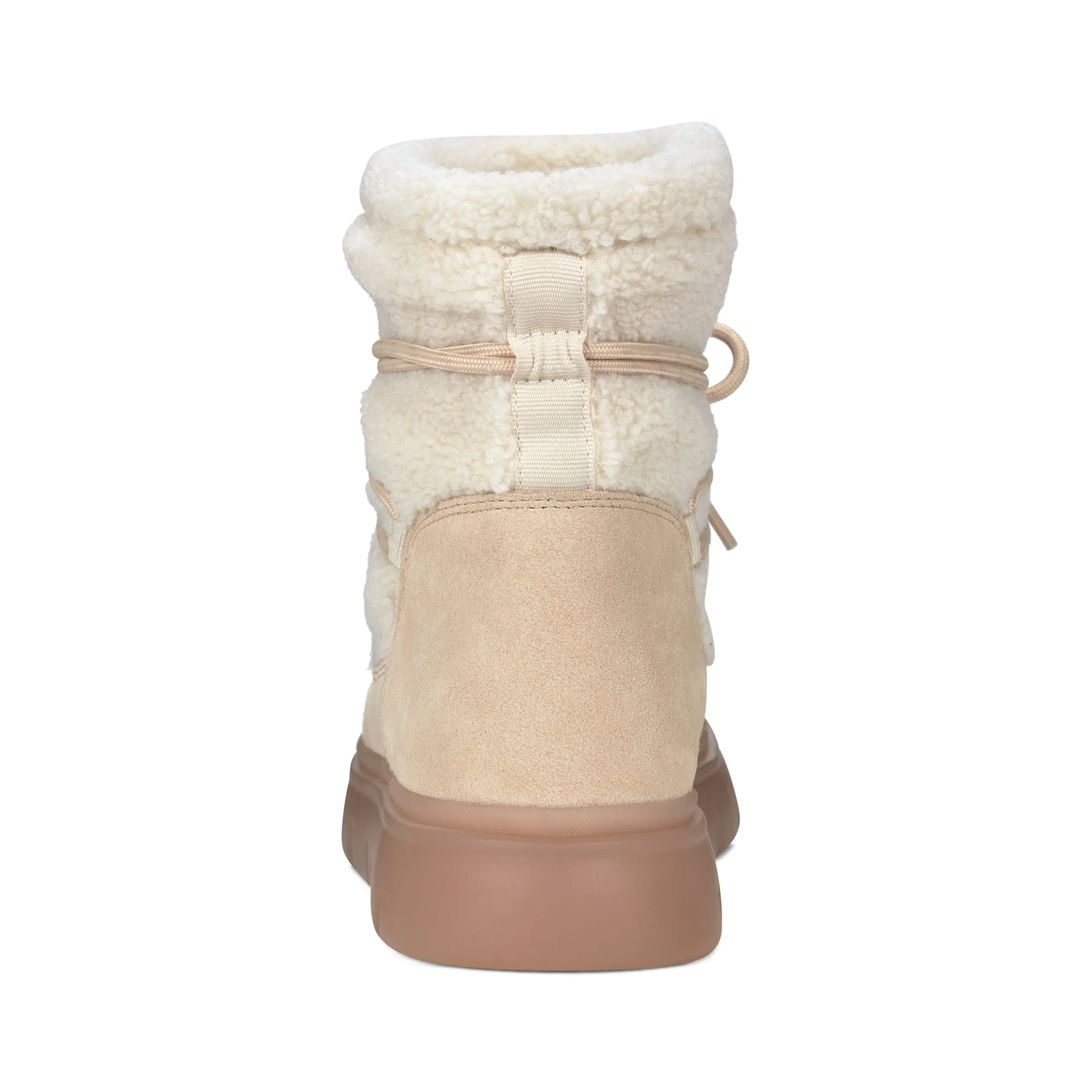Hunter Women's Misty Lug Sole Insulated Waterproof Snow Booties Light Natural HWMISTY 110