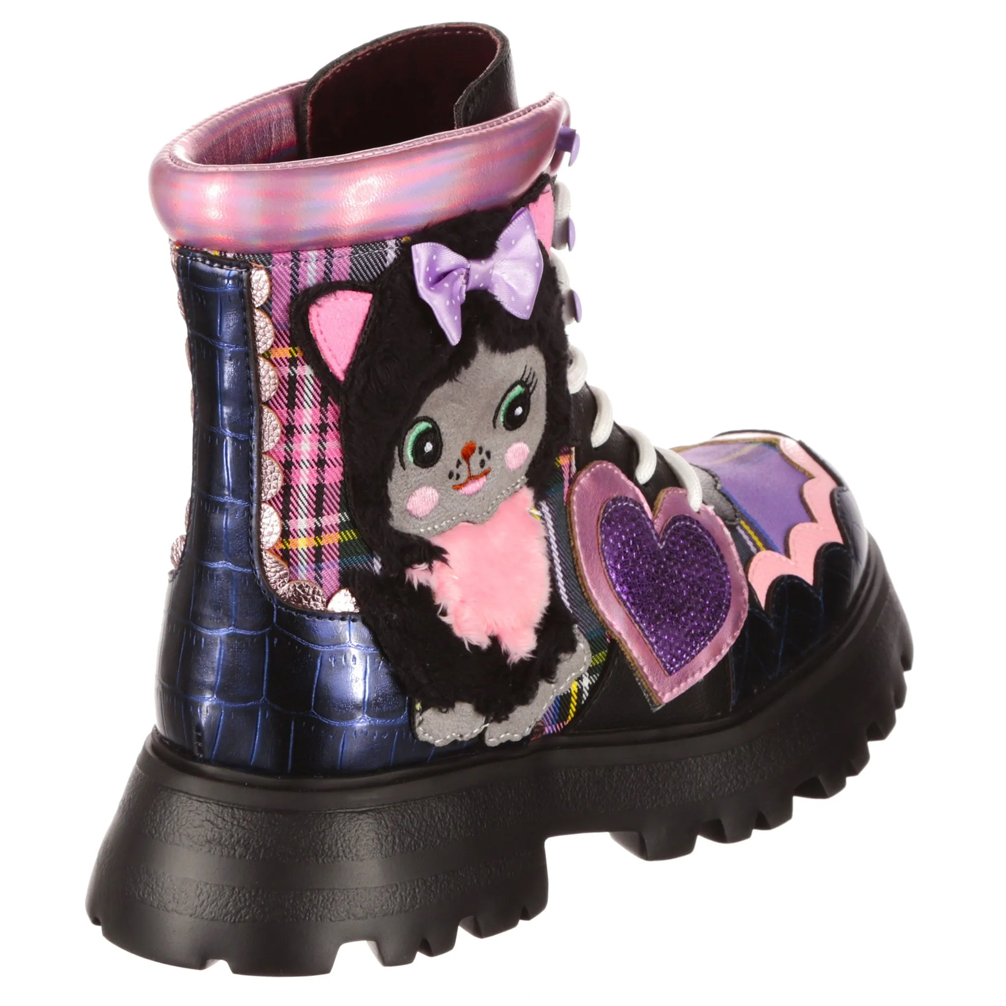 Irregular Choice Womens Cutest Kitty Boot - Black
