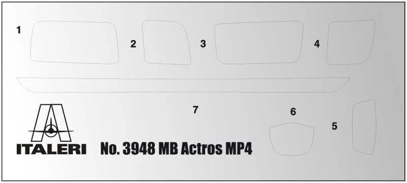 Italeri Model Cars 1/24 Mercedes-Benz MP4 Big Space Kit
