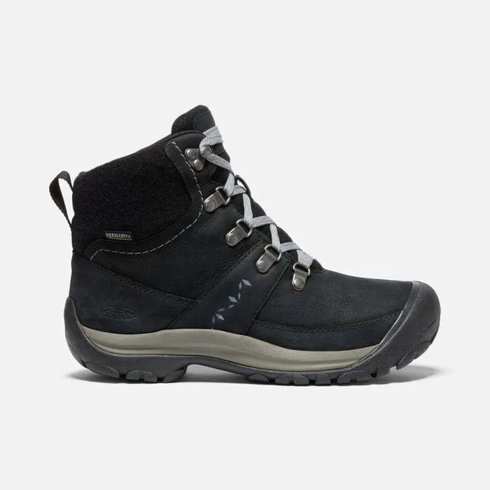 Keen Women's Kaci III Winter Mid Waterproof Boots- Black/ Steel Grey