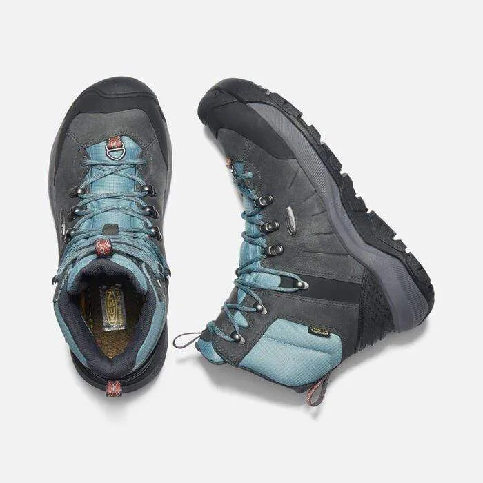 Keen Women's Revel IV Mid Polar Waterproof Boots- Magnet/ North Atlantic