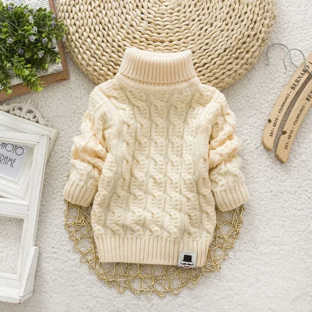 Kids Unisex Turtleneck Sweater