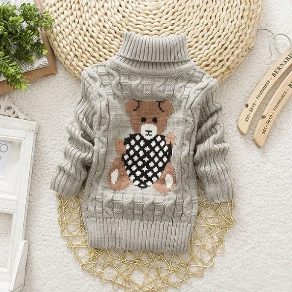 Kids Unisex Turtleneck Sweater