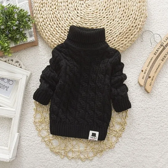 Kids Unisex Turtleneck Sweater