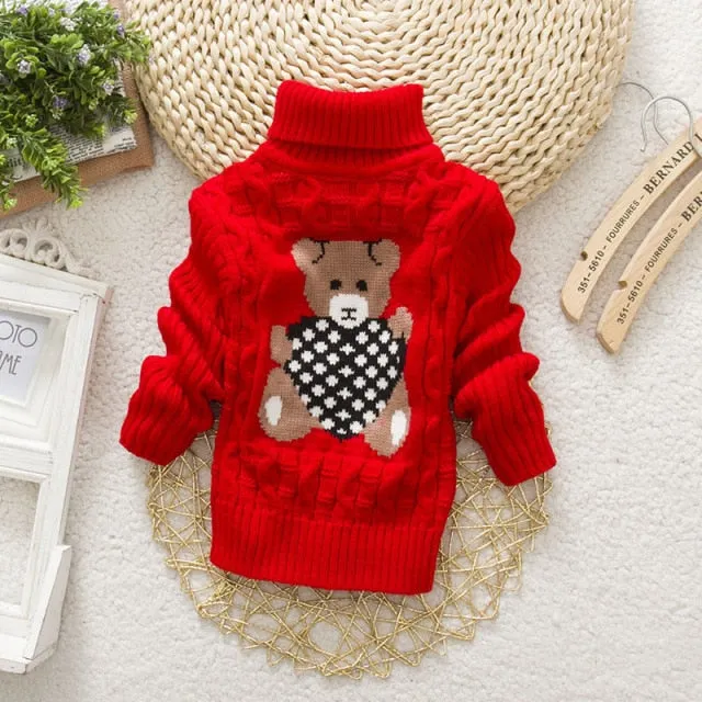 Kids Unisex Turtleneck Sweater